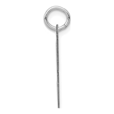 14K White Gold Number 96 Charm – view 2