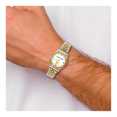 West Virginia University Men's Two-Tone Quartz Watch – view 2