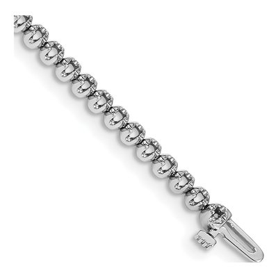 14K White Gold 1 ct tw Tennis Bracelet Mounting