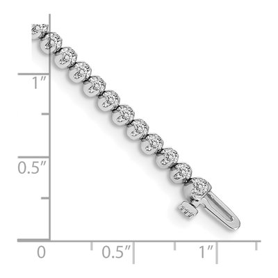 14K White Gold 1 ct tw Diamond Tennis Bracelet – view 4