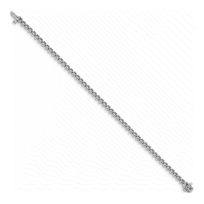 14K White Gold 2.09 ct tw Tennis Bracelet Mounting – view 2