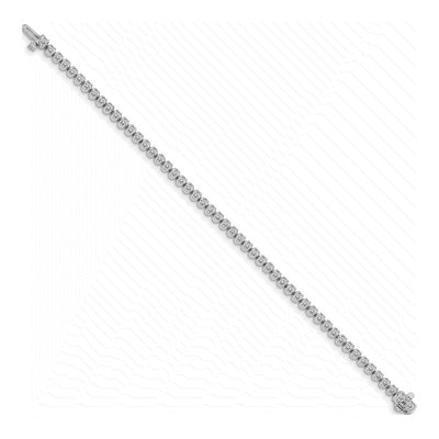 14K White Gold 2.09 ct tw Diamond Tennis Bracelet – view 2