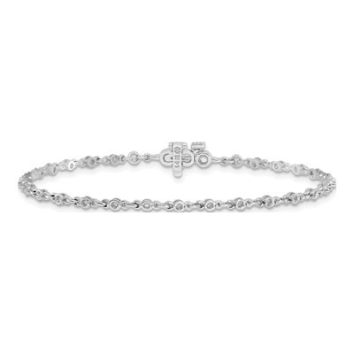 14K White Gold 7/8 ct tw Tennis Bracelet Mounting – view 4