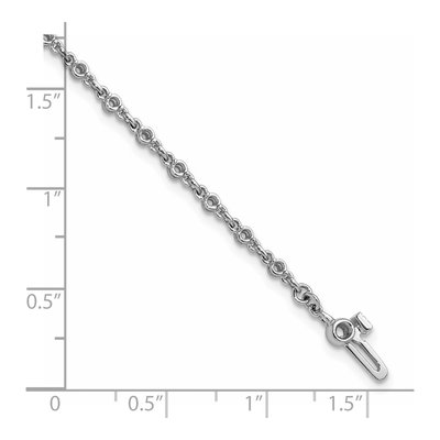 14K White Gold 7/8 ct tw Tennis Bracelet Mounting – view 5