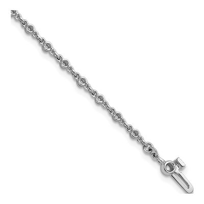 14K White Gold 7/8 ct tw Tennis Bracelet Mounting