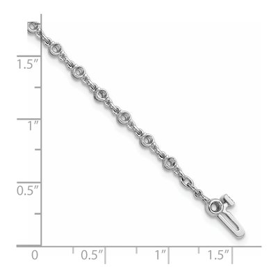 14K White Gold 1.4 ct tw Tennis Bracelet Mounting – view 4