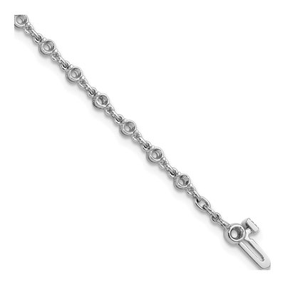 14K White Gold 1.4 ct tw Tennis Bracelet Mounting
