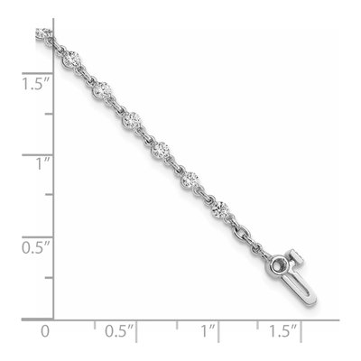 14K White Gold 1.4 ct tw Diamond Tennis Bracelet – view 3
