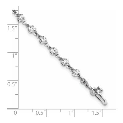14K White Gold 2.25 ct tw Diamond Tennis Bracelet Mounting – view 6