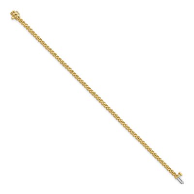 14K Yellow Gold 1.9 ct tw 7-Inch Tennis Bracelet Mounting – view 2