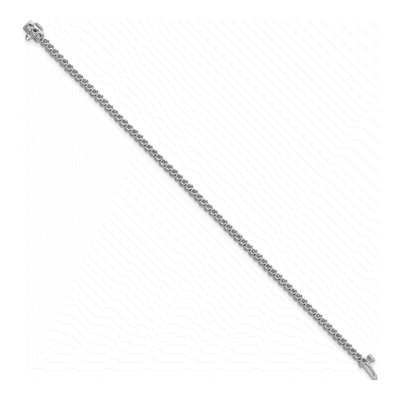 14K White Gold 1.9 ct tw Tennis Bracelet Mounting – view 3