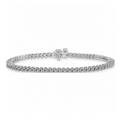 14K White Gold 1.9 ct tw Tennis Bracelet Mounting – view 4