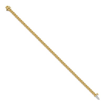 14K Yellow Gold 2.9 ct tw Tennis Bracelet Mounting – view 2