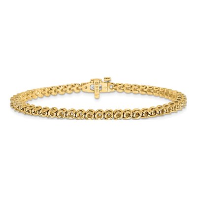 14K White Gold 4.18 ct tw Diamond Tennis Bracelet Mounting – view 3