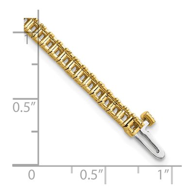 14K Yellow Gold 4 ct tw Tennis Bracelet Mounting – view 4