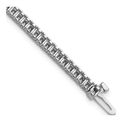 14K White Gold 4 ct tw Princess Tennis Bracelet Mounting