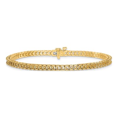 14K Yellow Gold 5 ct tw 7-Inch Tennis Bracelet Mounting – view 4