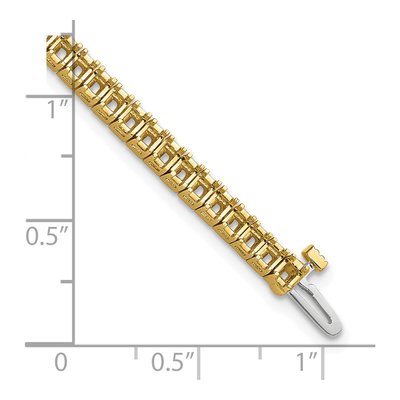 14K Yellow Gold 5 ct tw 7-Inch Tennis Bracelet Mounting – view 5