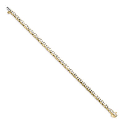 14K Yellow Gold 5 ct tw Diamond Tennis Bracelet – view 2