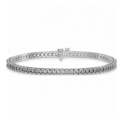 14K White Gold 5 ct tw Tennis Bracelet Mounting – view 3