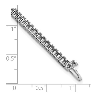 14K White Gold 5 ct tw Tennis Bracelet Mounting – view 4