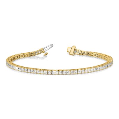 14K Yellow Gold 6.6 ct tw Diamond Tennis Bracelet Mounting – view 2