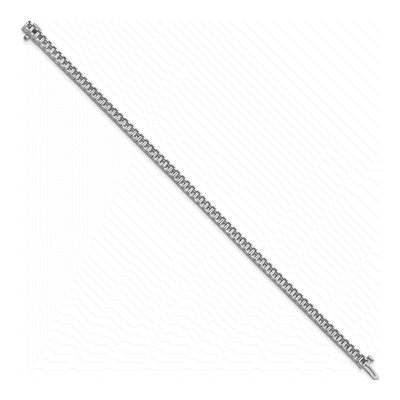 14K White Gold 6.6 ct tw Tennis Bracelet Mounting – view 2