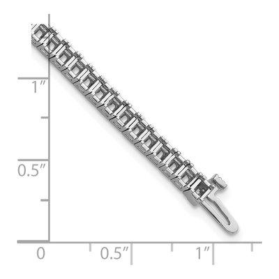 14K White Gold 6.6 ct tw Tennis Bracelet Mounting – view 4