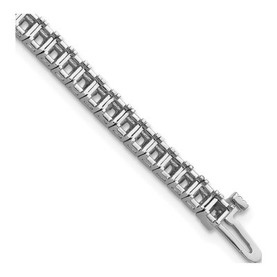14K White Gold 6.6 ct tw Tennis Bracelet Mounting