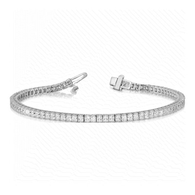 14K White Gold 6.6 ct tw Diamond Tennis Bracelet – view 2
