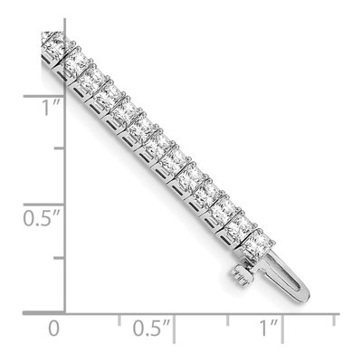 14K White Gold 6.6 ct tw Diamond Tennis Bracelet – view 4