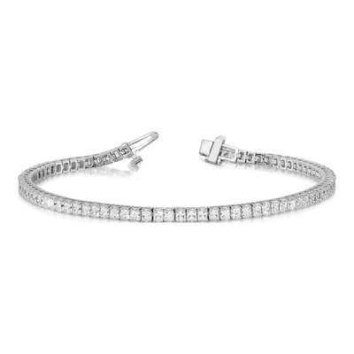 14K White Gold 6.6 ct tw Diamond Tennis Bracelet – view 5