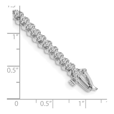14K White Gold 0.93 ct tw Diamond Tennis Bracelet – view 4