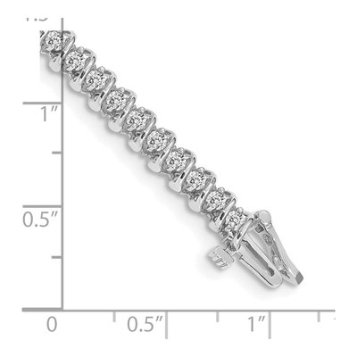 14K White Gold 1.4 ct tw Diamond Tennis Bracelet Mounting – view 4