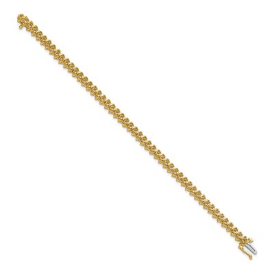 14K Yellow Gold 1.95 ct tw Diamond Tennis Bracelet Mounting – view 2