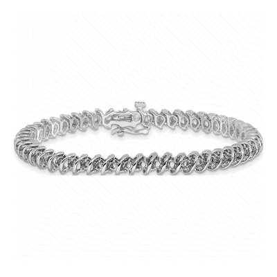 14K White Gold 1.95 ct tw Diamond Tennis Bracelet – view 3