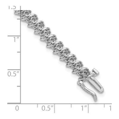 14K White Gold 1.95 ct tw Diamond Tennis Bracelet – view 4