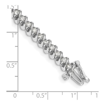 14K White Gold 1.95 ct tw Diamond Tennis Bracelet – view 4