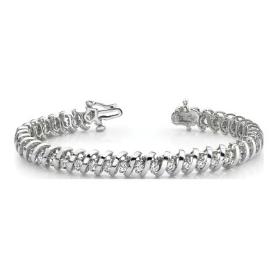 14K White Gold 1.95 ct tw Diamond Tennis Bracelet – view 5