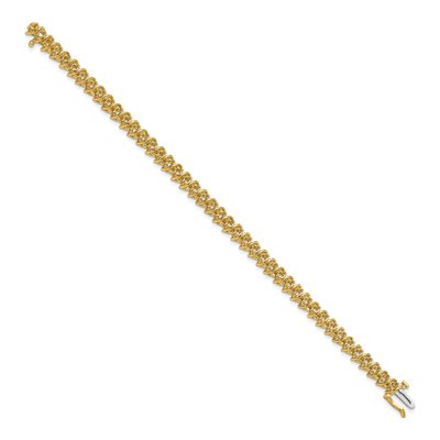 14K Yellow Gold 2.25 ct tw Diamond Tennis Bracelet Mounting – view 3
