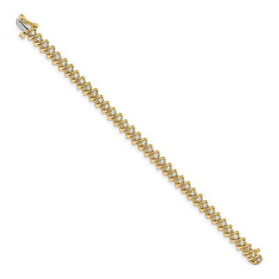 14K Yellow Gold 2.25 ct tw Diamond Tennis Bracelet – view 2