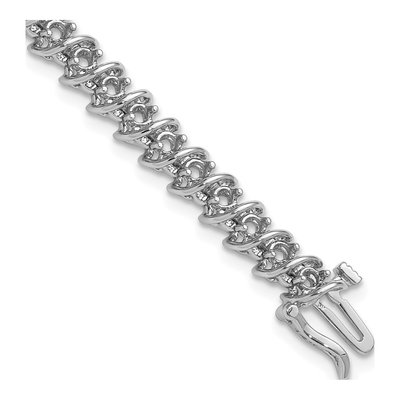 14K White Gold 2.25 ct tw Diamond Tennis Bracelet Mounting