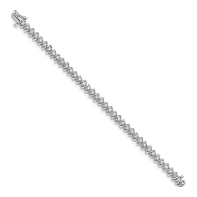 14K White Gold 2.25 ct tw Diamond Tennis Bracelet – view 2