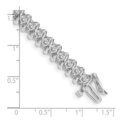 14K White Gold 3.72 ct tw Diamond Tennis Bracelet Mounting – view 4