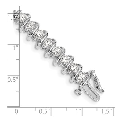 14K White Gold 5 ct tw Diamond Tennis Bracelet Mounting – view 4