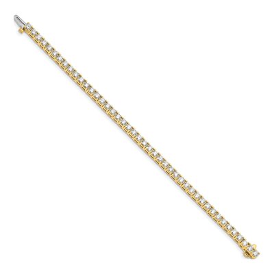 14K Yellow Gold 6.6 ct tw Diamond Tennis Bracelet Mounting – view 2