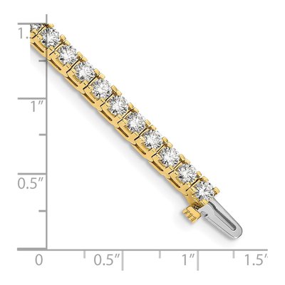 14K Yellow Gold 6.6 ct tw Diamond Tennis Bracelet Mounting – view 4