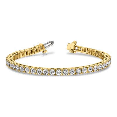 14K Yellow Gold 6.6 ct tw Diamond Tennis Bracelet Mounting – view 5