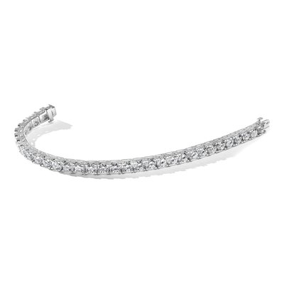 14K White Gold 6.6 ct tw 4-Prong Diamond Tennis Bracelet Mounting – view 4