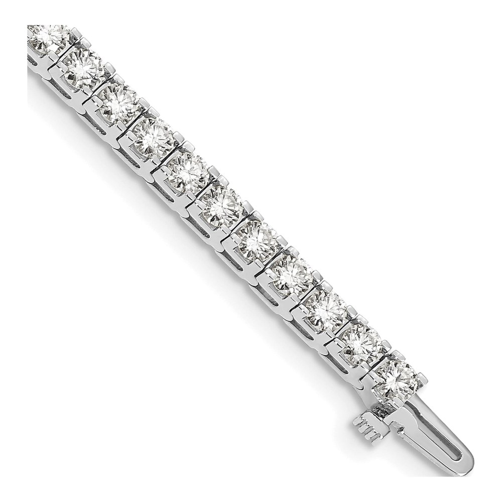 14K White Gold 6.6 ct tw Diamond Tennis Bracelet